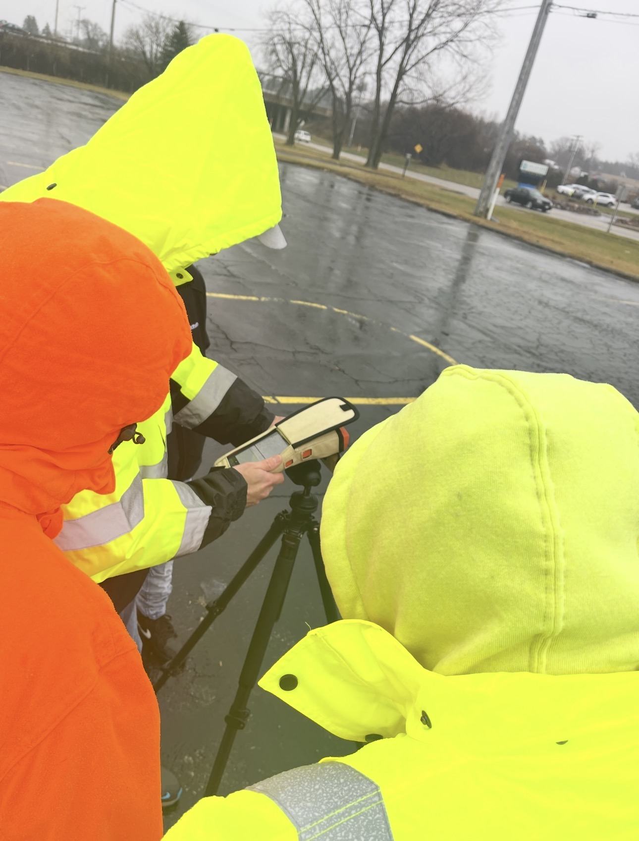 Field surveying and data capture in adverse weather